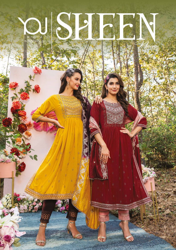 Wanna Sheen Naira Fancy Party Wear Wholesale Readymade Salwar Suits Catalog